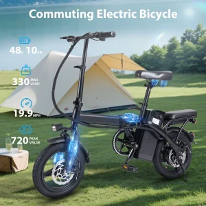Terrosor T5 Electric Bike with Basket – 48V 400W Motor, Dual Disc Brakes, and 30–35km Range